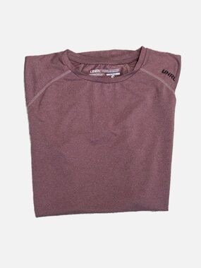 Unrl Men's Size S Heather Auburn Stride Short Sleeve Lightweight Workout Shirt